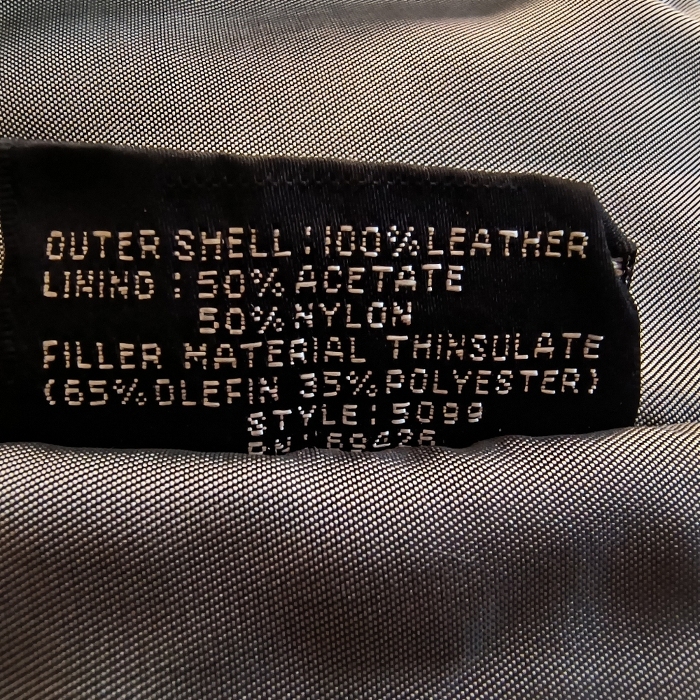 Full Length Leather Jacket, Large - image 7